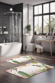 Mijölnir Juego de alfombrillas de baño CT-5208 de 2 piezas Multicolor
